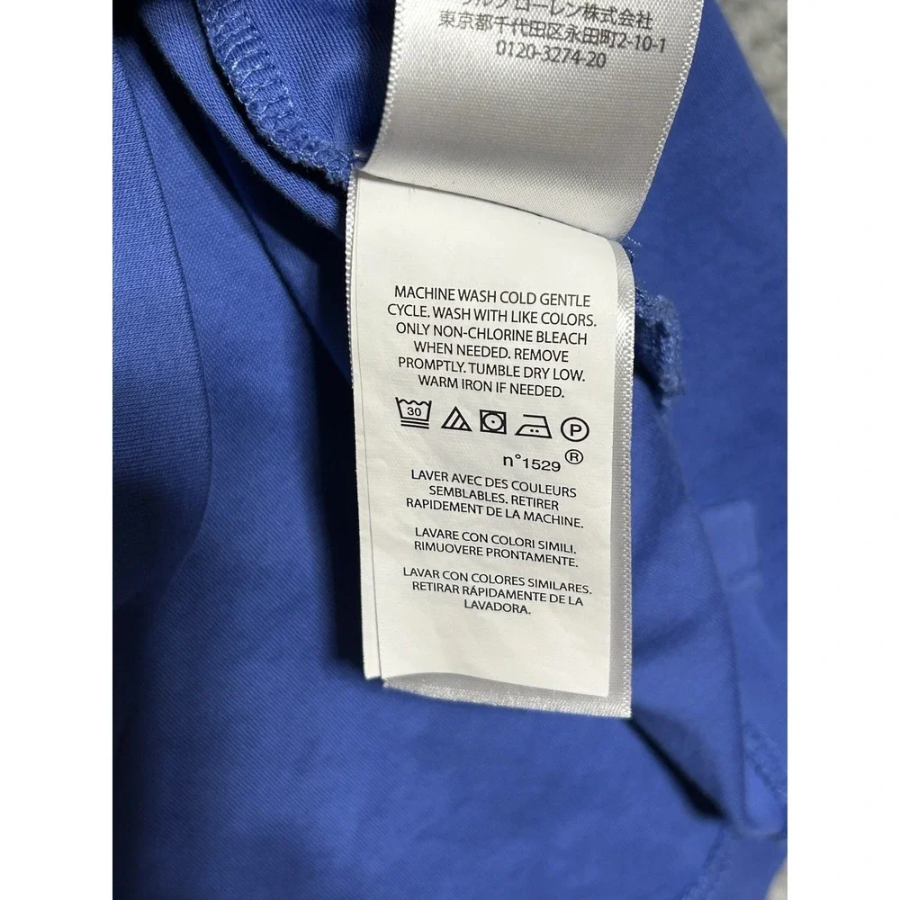 Polo Ralph Lauren Polo Shirt Mens XL Blue Classic Fit Flesh Pony‎ Casual Modern